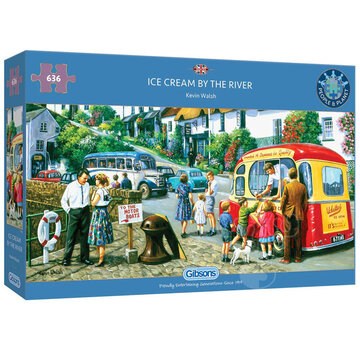 Gibsons Gibsons Ice Cream by the River Puzzle 636pcs