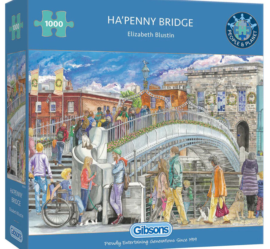 Gibsons Ha'penny Bridge Puzzle 1000pcs