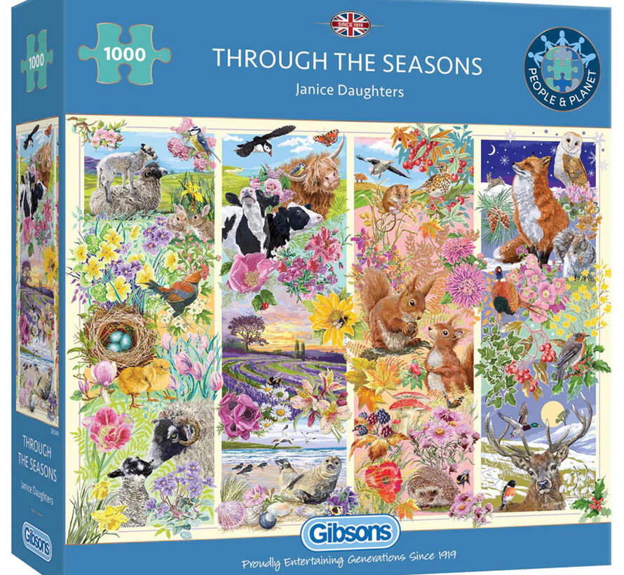 Gibsons Through the Seasons Puzzle 1000pcs