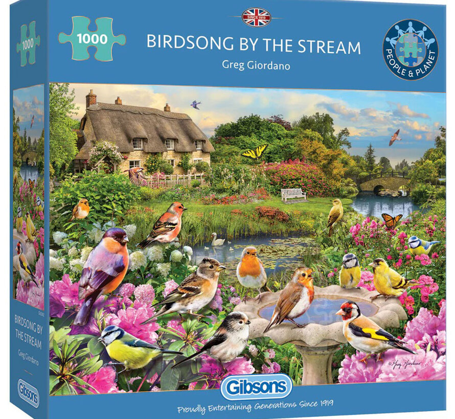 Gibsons Birdsong by the Stream Puzzle 1000pcs