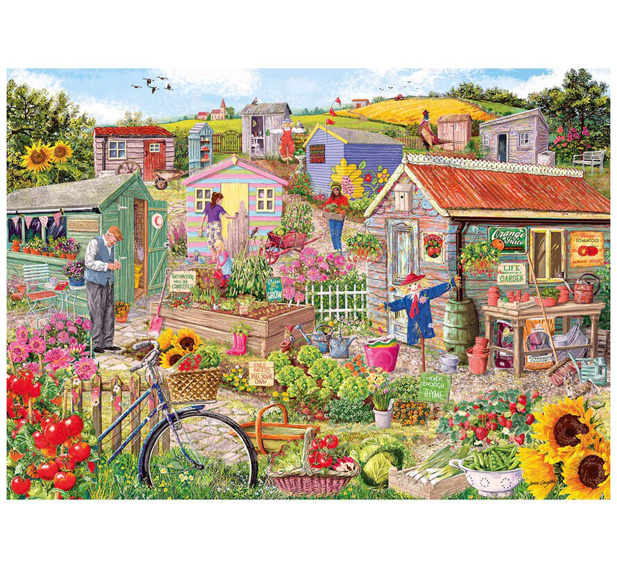 Gibsons Life on the Allotment Puzzle 500pcs XL