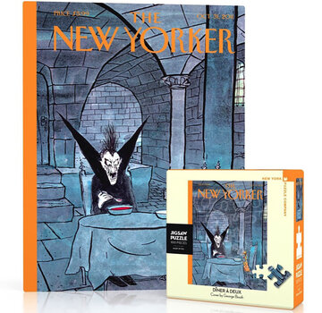 New York Puzzle Company New York Puzzle Co. The New Yorker: Dîner à Deux Mini Puzzle 100pcs