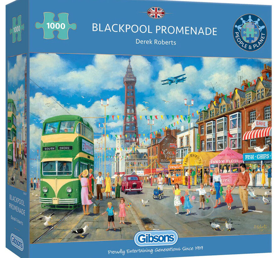 Gibsons Blackpool Promenade Puzzle 1000pcs
