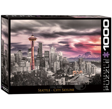 Eurographics Eurographics Cities: Seattle City Skyline Puzzle 1000pcs RETIRED
