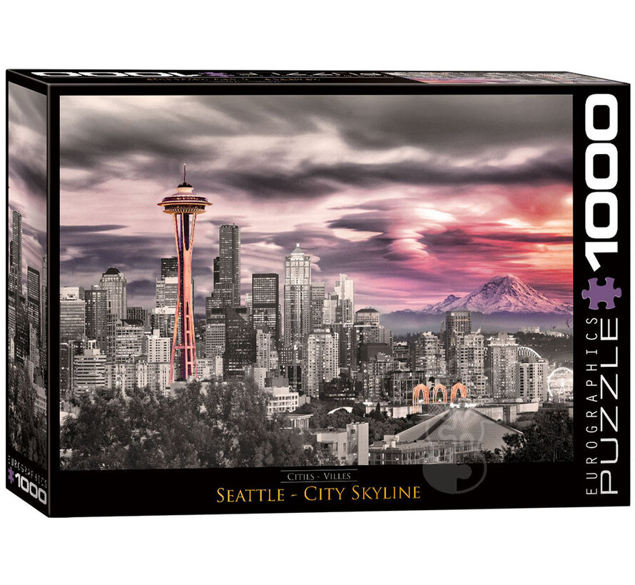 Eurographics Cities: Seattle City Skyline Puzzle 1000pcs RETIRED