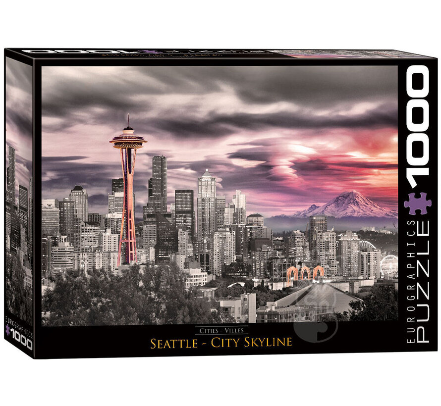 Eurographics Photography Cities: Seattle City Skyline Puzzle 1000pcs RETIRED