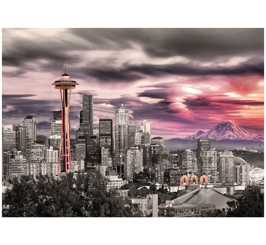 Eurographics Photography Cities: Seattle City Skyline Puzzle 1000pcs RETIRED