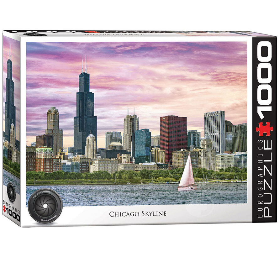 Eurographics Photography HDR: Chicago Skyline Puzzle 1000pcs