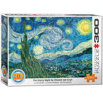 Eurographics Eurographics Van Gogh: Starry Night 3D Lenticular Puzzle 300pcs XL