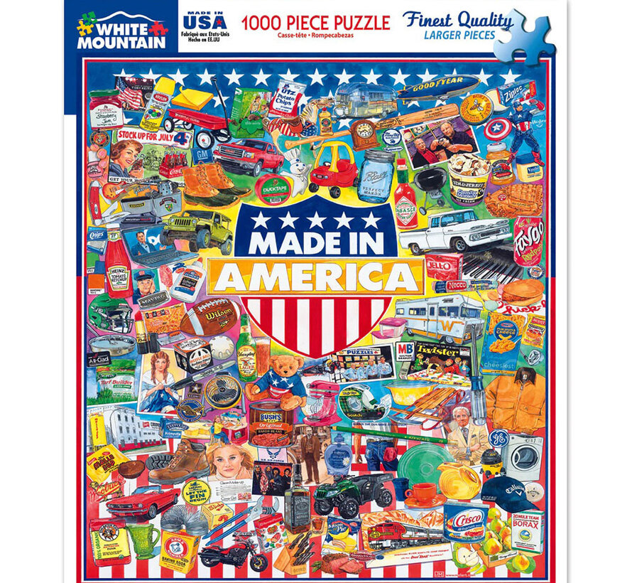 White Mountain Made In America Puzzle 1000pcs