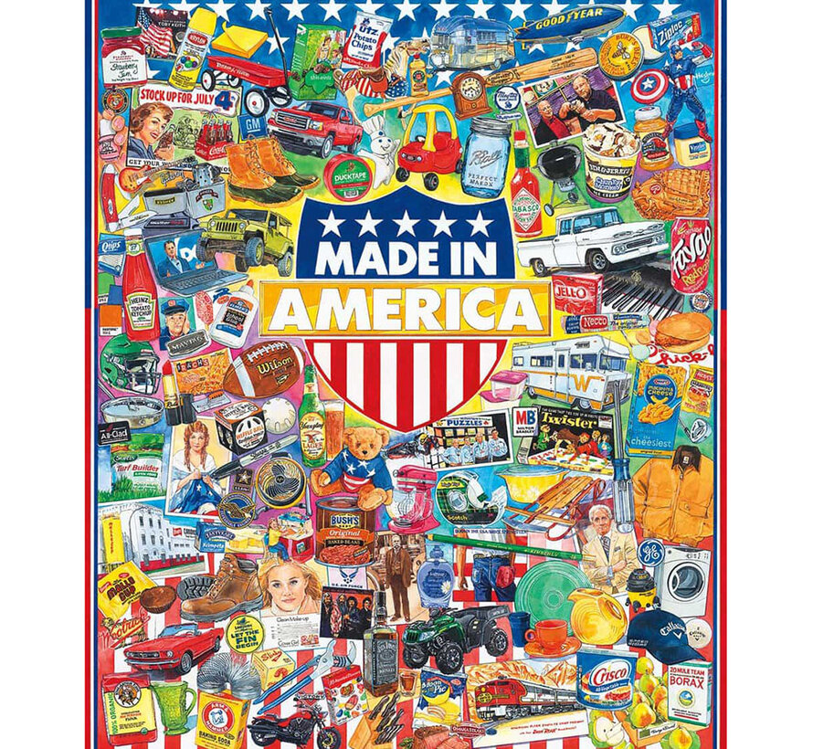 White Mountain Made In America Puzzle 1000pcs