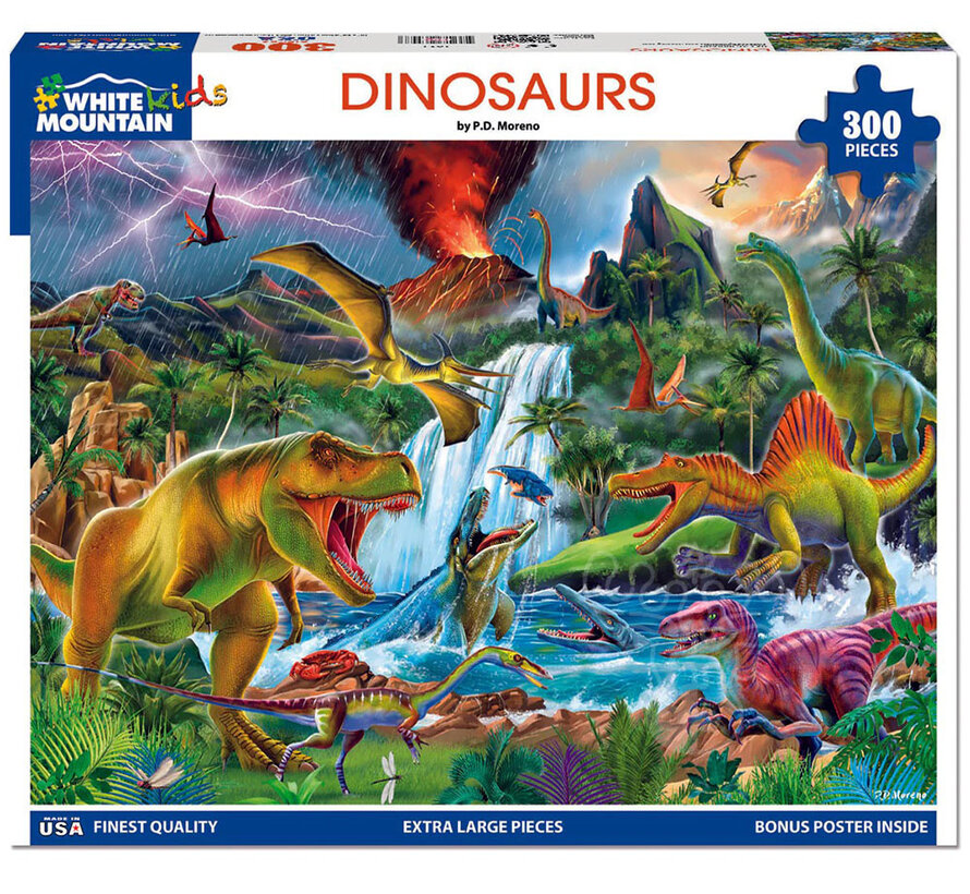 White Mountain Dinosaurs Puzzle 300pcs