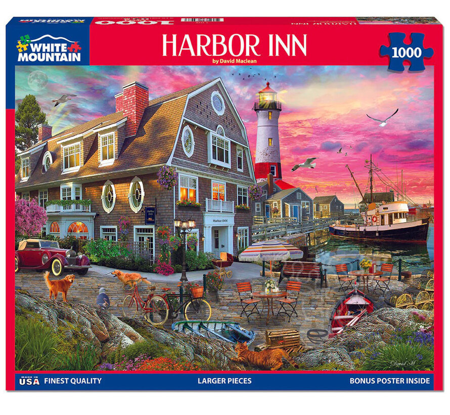 White Mountain Harbor Inn Puzzle 1000pcs
