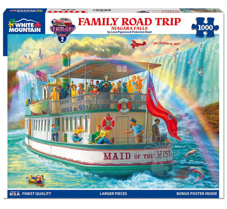 White Mountain Family Road Trip - Niagara Falls Puzzle 1000pcs
