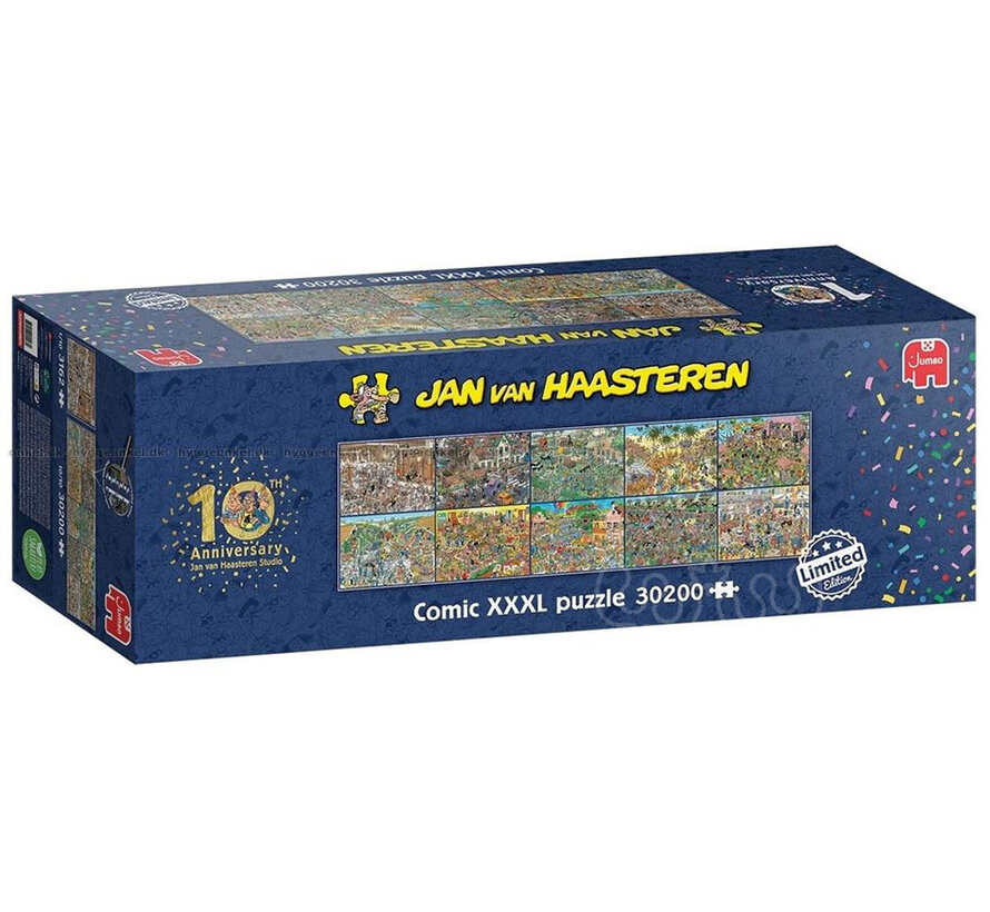 FINAL SALE Jumbo Jan van Haasteren - 10th Anniversary Limited Edition Puzzle 30200pcs