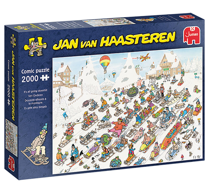 Jumbo Jan van Haasteren - It’s all Going Downhill Puzzle 2000pcs