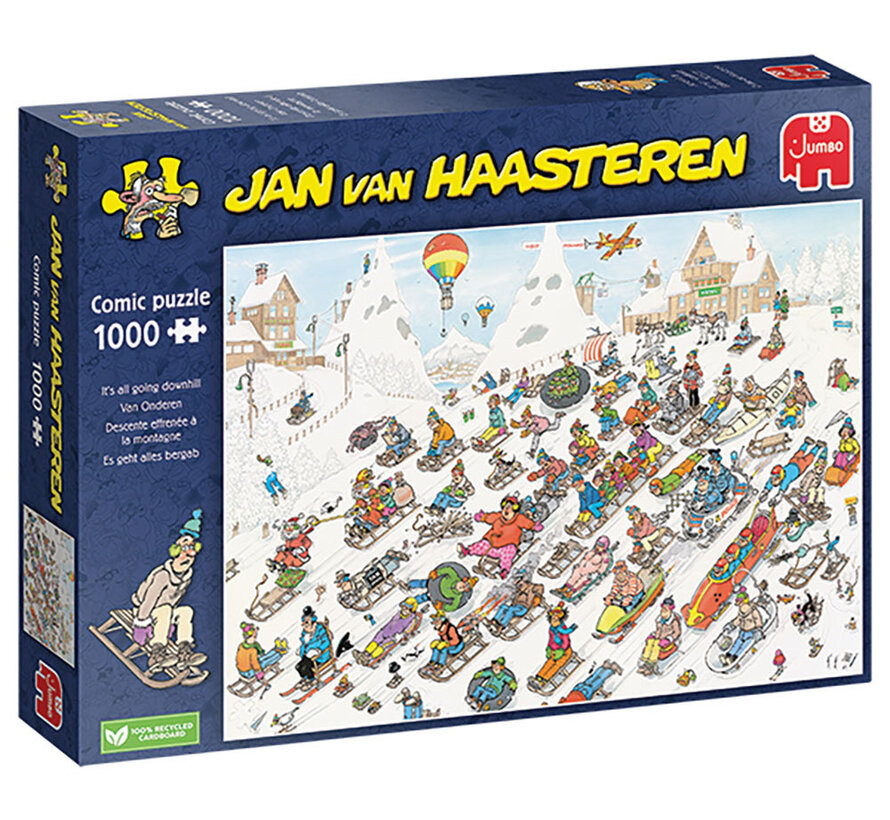 Jumbo Jan van Haasteren - It’s all Going Downhill Puzzle 1000pcs