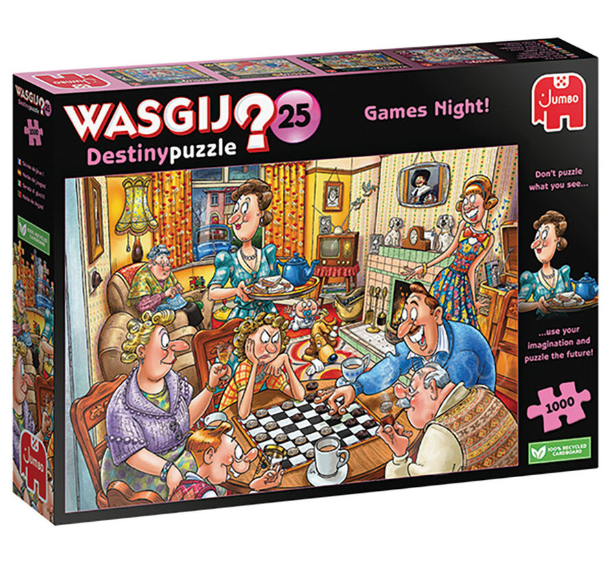 Jumbo Wasgij Destiny 25 Games Night! Puzzle 1000pcs