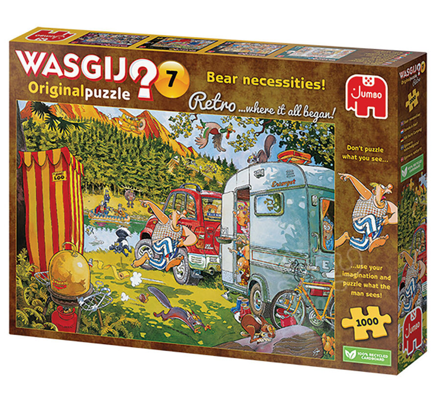 Jumbo Wasgij Original Retro 7 Bear Necessities Puzzle 1000pcs