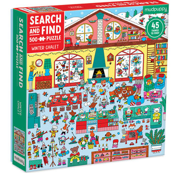 Mudpuppy Mudpuppy Search and Find  Winter Chalet Search & Find Puzzle 500pcs