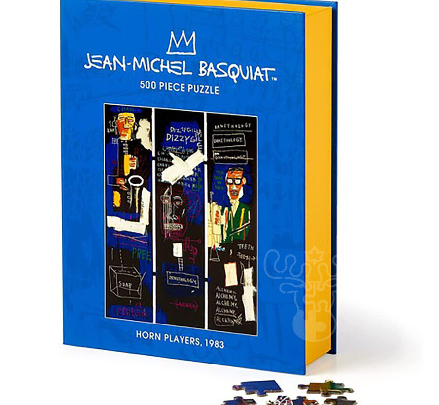 Galison Basquiat Horn Players, 1983 Puzzle 500pcs in a Book Box