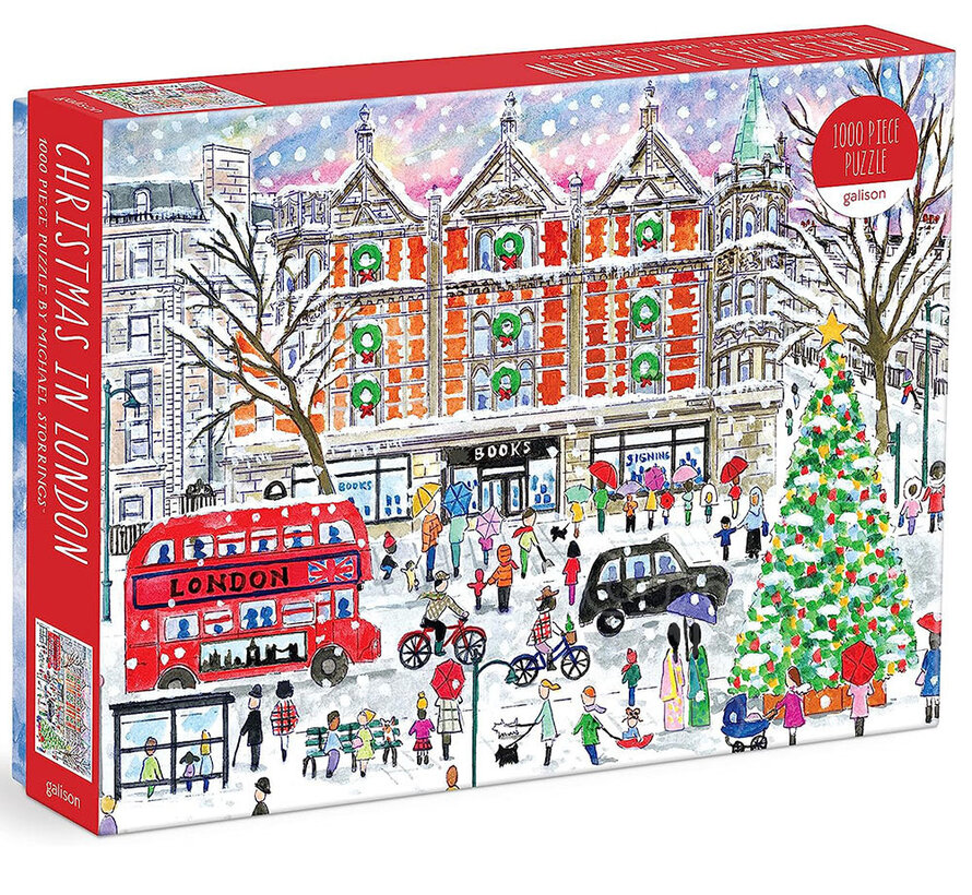 Galison Michael Storrings Christmas in London Puzzle 1000pcs