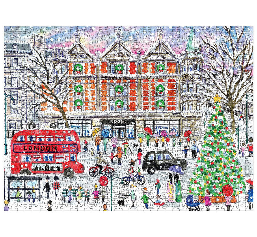 Galison Michael Storrings Christmas in London Puzzle 1000pcs