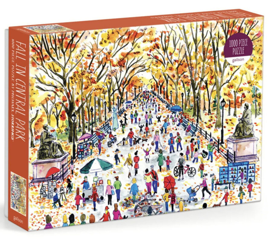 Galison Michael Storrings Fall in Central Park Puzzle 1000pcs