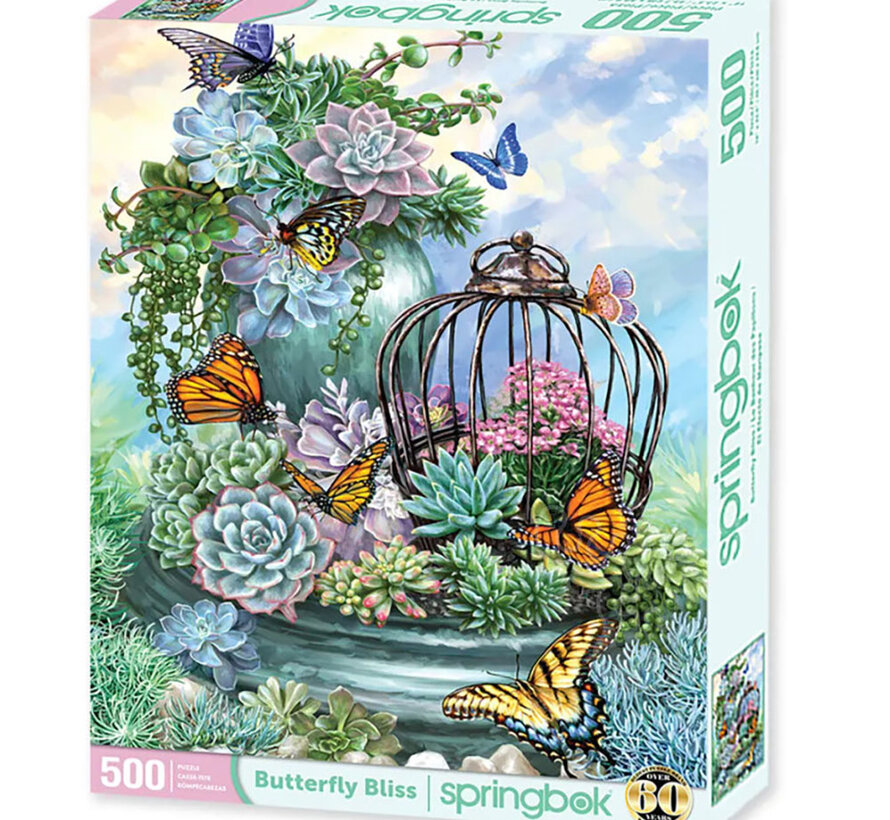 Springbok Butterfly Bliss Puzzle 500pcs