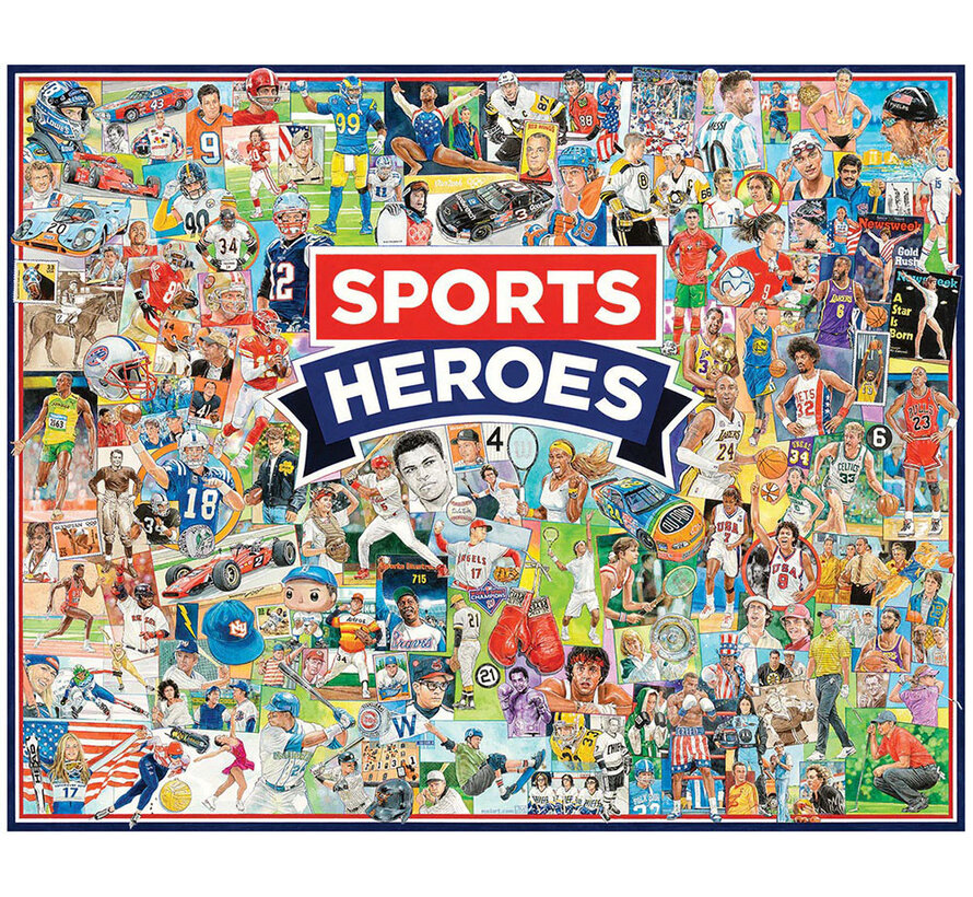 White Mountain Sports Heroes Puzzle 1000pcs