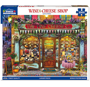 White Mountain White Mountain Wine & Cheese Shop Puzzle 1000pcs