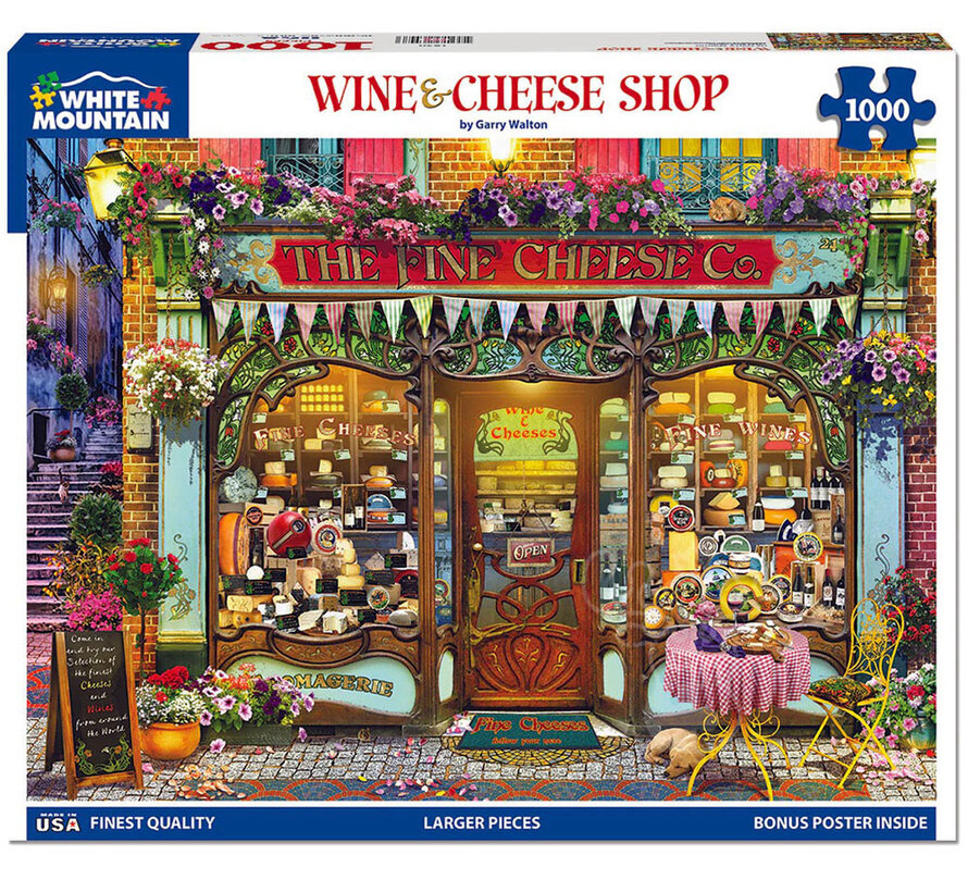 White Mountain Wine & Cheese Shop Puzzle 1000pcs