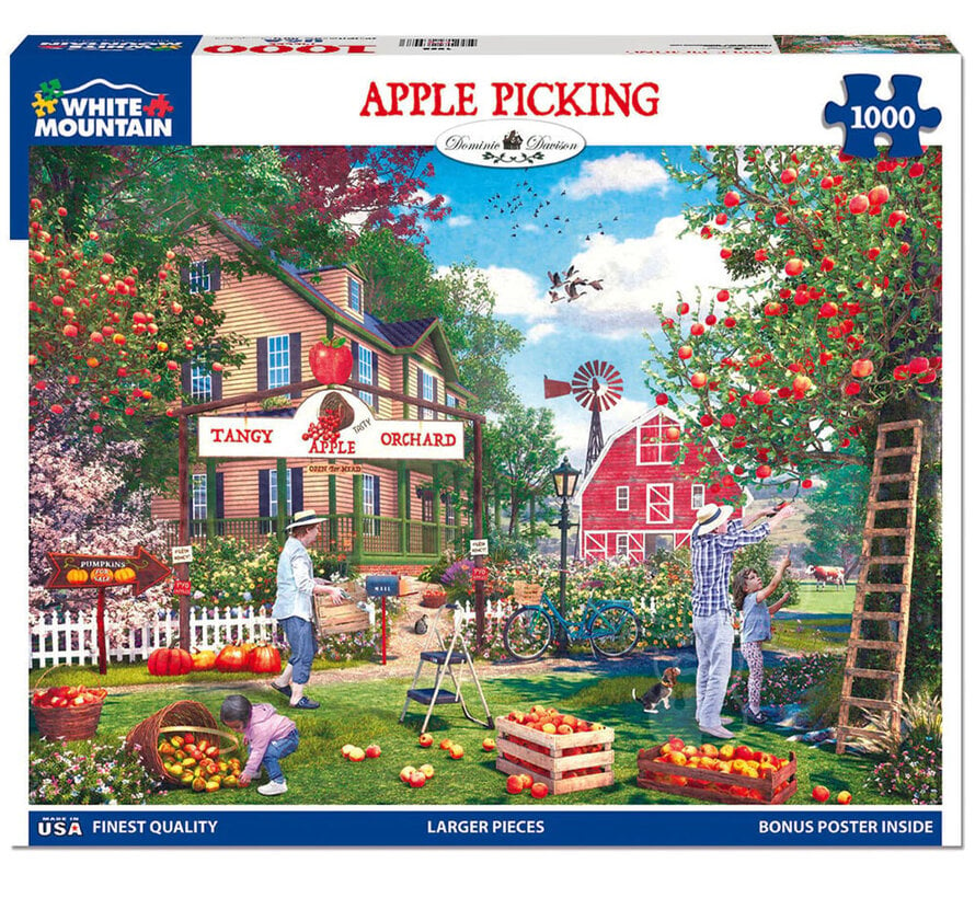 White Mountain Apple Picking Puzzle 1000pcs