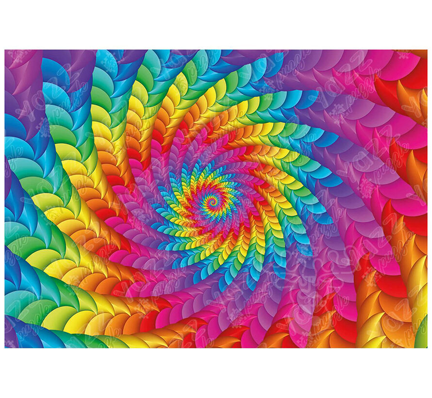 Yazz Puzzle Psychedelic Rainbow Puzzle 1000pcs