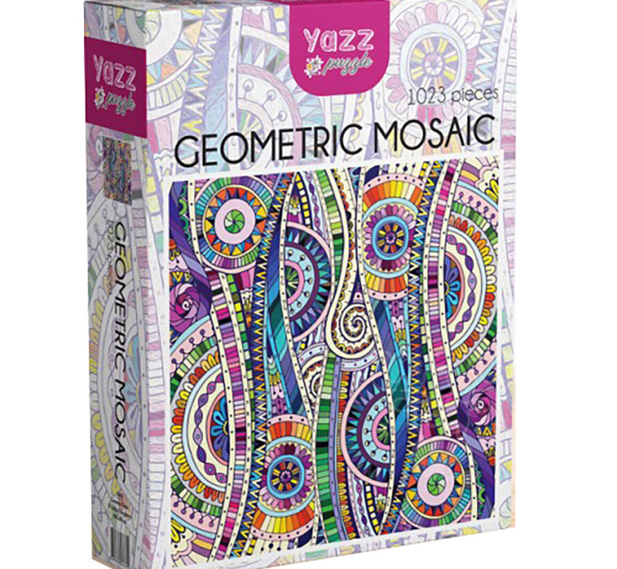 Yazz Puzzle Geometric Mosaic Puzzle 1023pcs