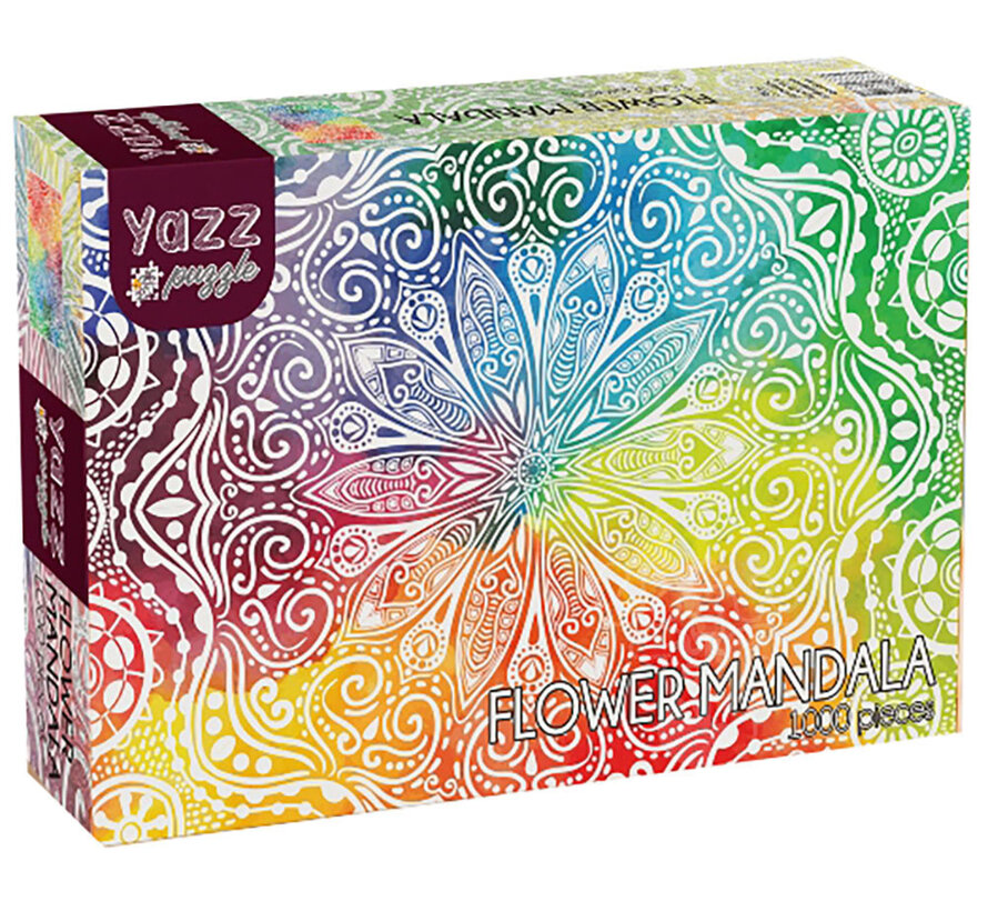 Yazz Puzzle Flower Mandala Puzzle 1000pcs