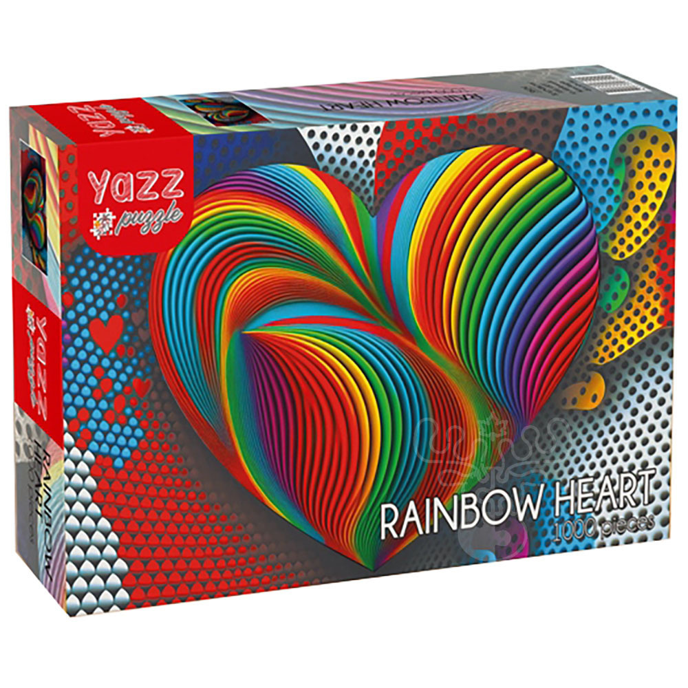Yazz Puzzle Rainbow Heart Puzzle 1000pcs - Puzzles Canada