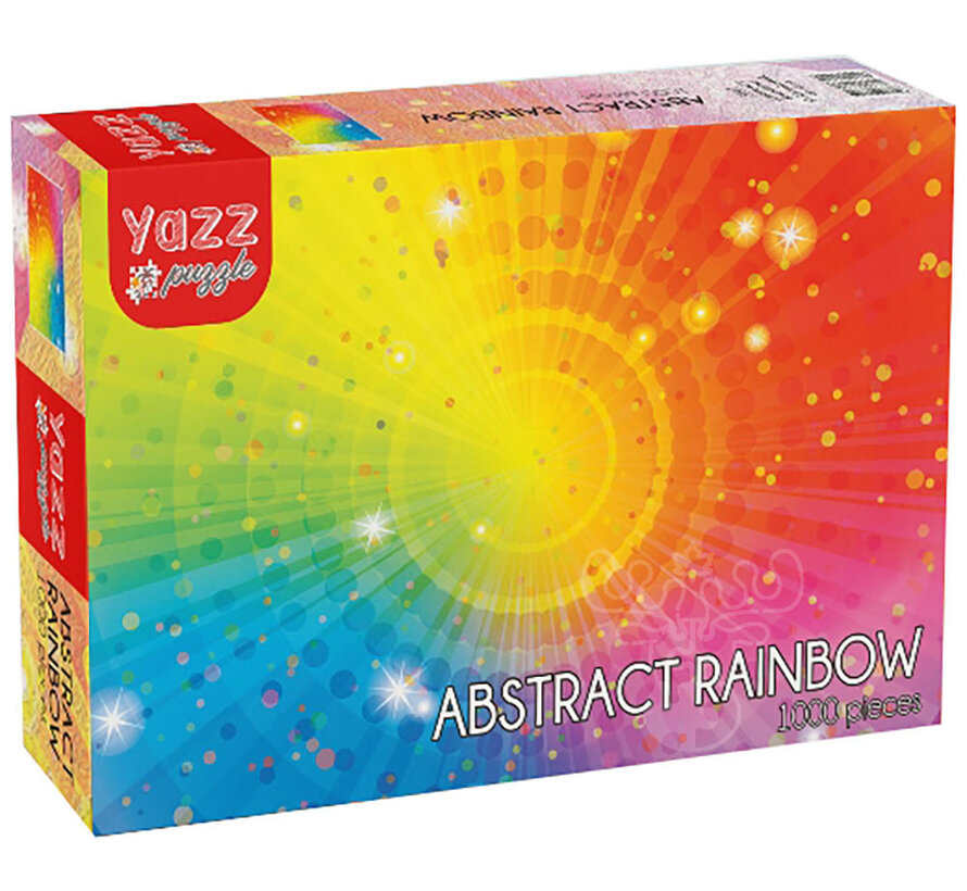 FINAL SALE Yazz Puzzle Abstract Rainbow Puzzle 1000pcs
