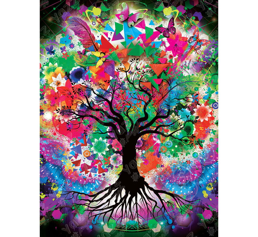 Yazz Puzzle Colorful Tree Puzzle 1000pcs