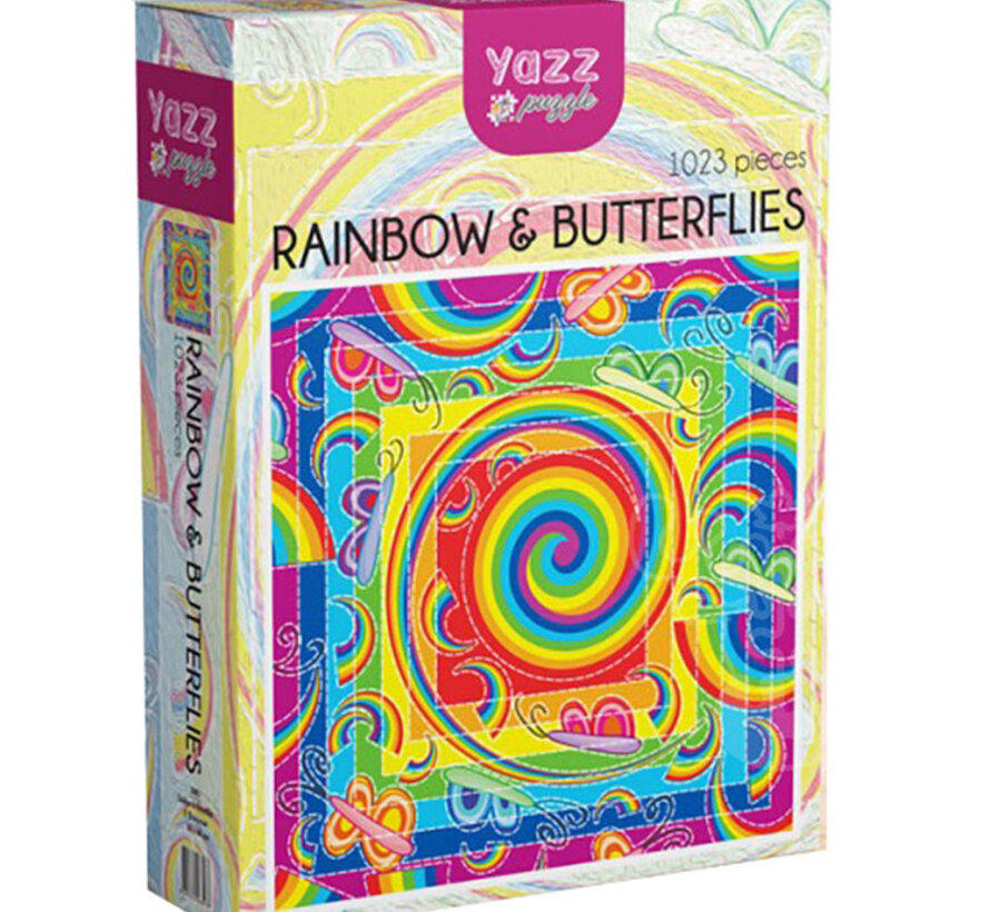 Yazz Puzzle Rainbow & Butterflies Puzzle 1023pcs