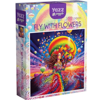 Yazz Puzzle FINAL SALE Yazz Puzzle Fly With Flowers Puzzle 1023pcs