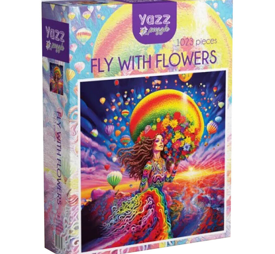 FINAL SALE Yazz Puzzle Fly With Flowers Puzzle 1023pcs