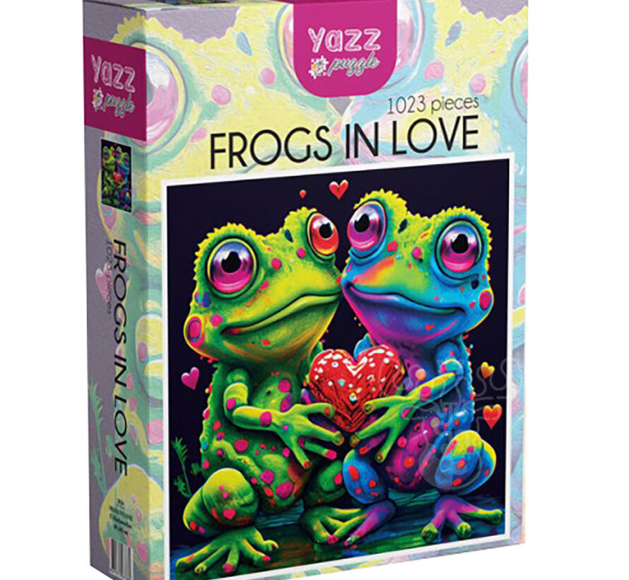 Yazz Puzzle Frogs In Love Puzzle 1023pcs