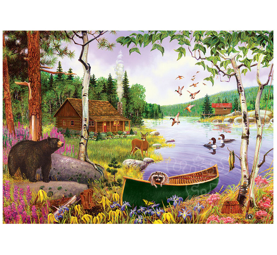 Cobble Hill Bear Lake Tray Puzzle 35pcs