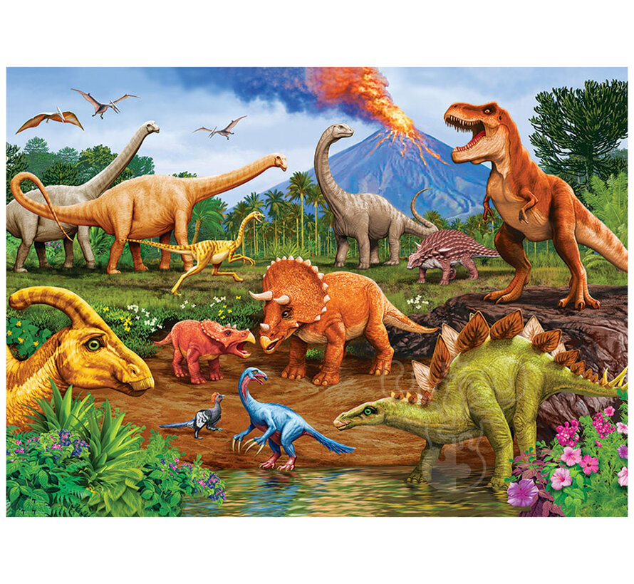 Cobble Hill Triceratops & Friends Tray Puzzle 35pcs