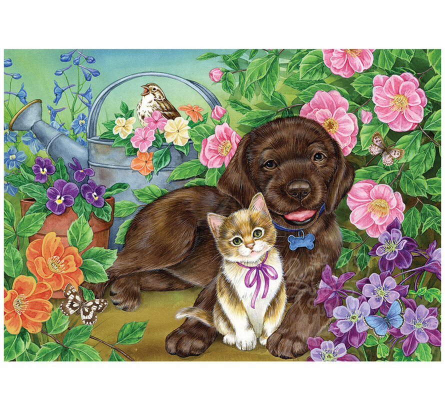 Cobble Hill Calico and Chocolate Tray Puzzle 35pcs