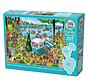 Cobble Hill DoodleTown: Call of the Wild Family Puzzle 350pcs