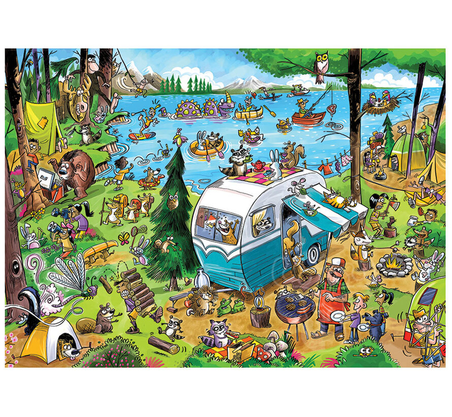Cobble Hill DoodleTown: Call of the Wild Family Puzzle 350pcs