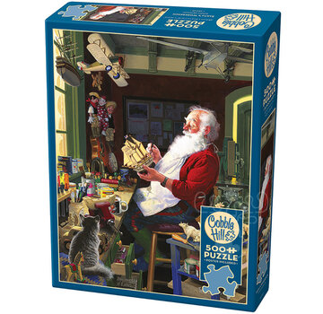 Cobble Hill Puzzles Cobble Hill Santa’s Workbench Puzzle 500pcs