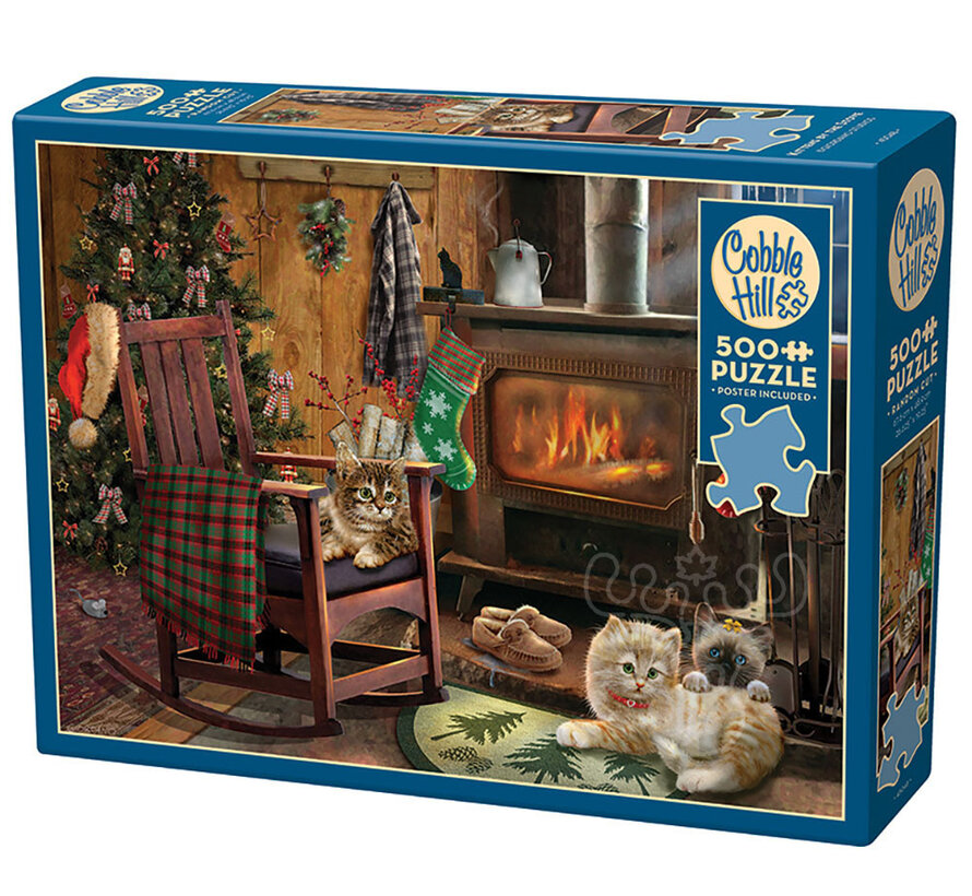 Cobble Hill Kittens By The Stove 500pcs